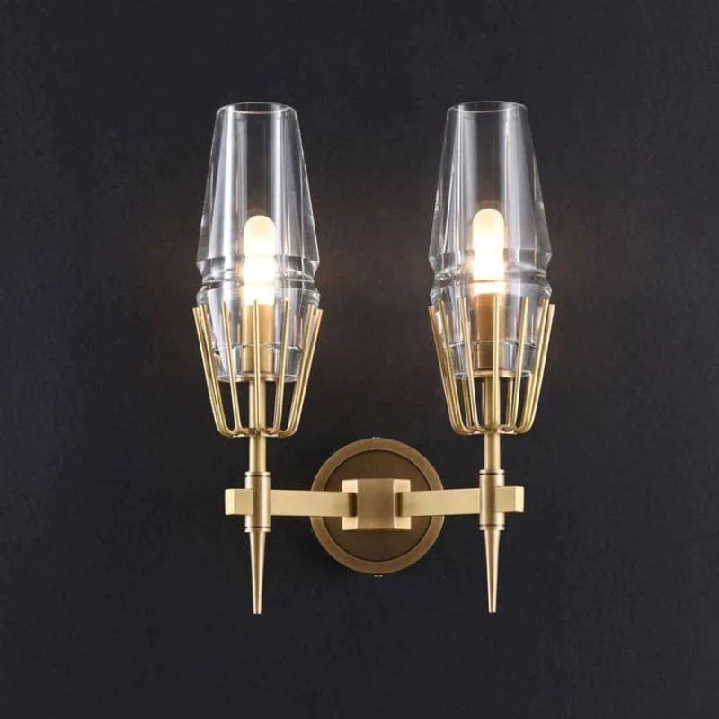 Demi Crystal Double Wall Sconce
