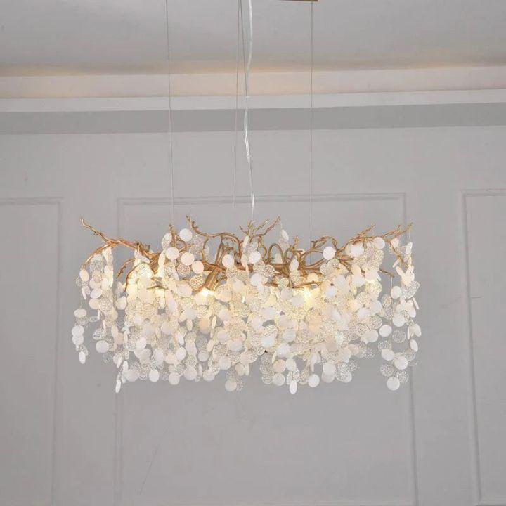 Luster Gaze Verdant Branch Brass Chandelier - Background Shot
