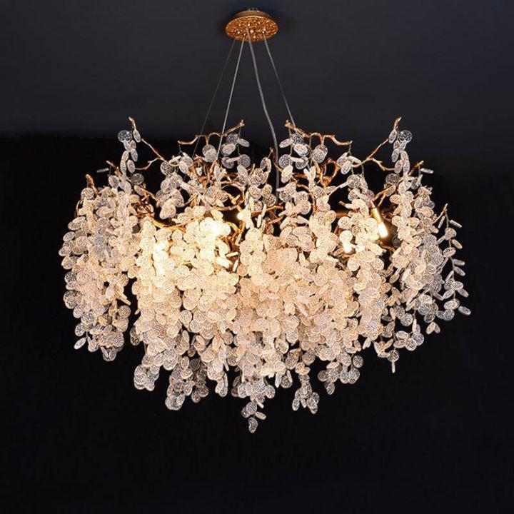 Luster Gaze Veridian Bloom Round Branch Chandelier - Background Shot
