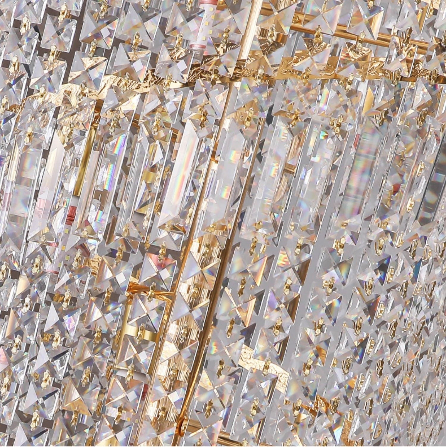 Luster Gaze Grand Lumina K9 Crystal Chandelier - Background Shot