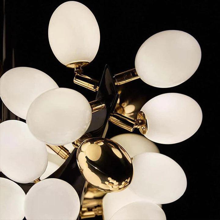 Luster Gaze Verdant Canopy Vertical Grape Chandelier - Background Shot