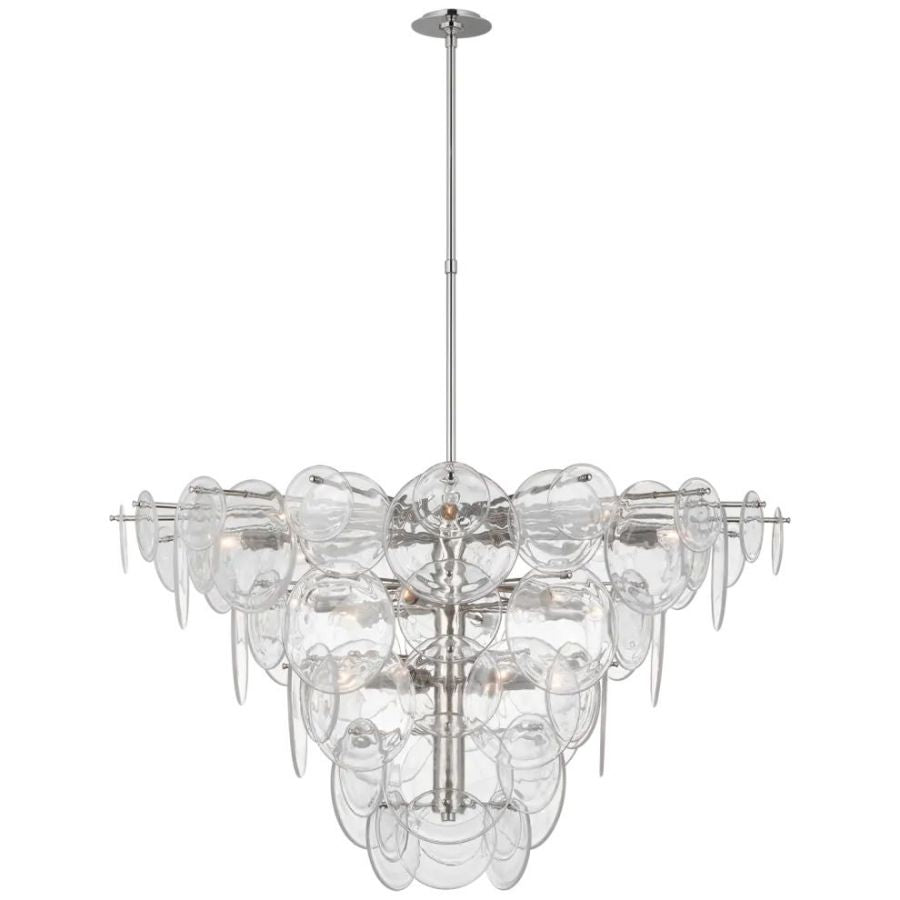 Luster Gaze Regal Radiance Extra Large Chandelier 48"D - Background Shot