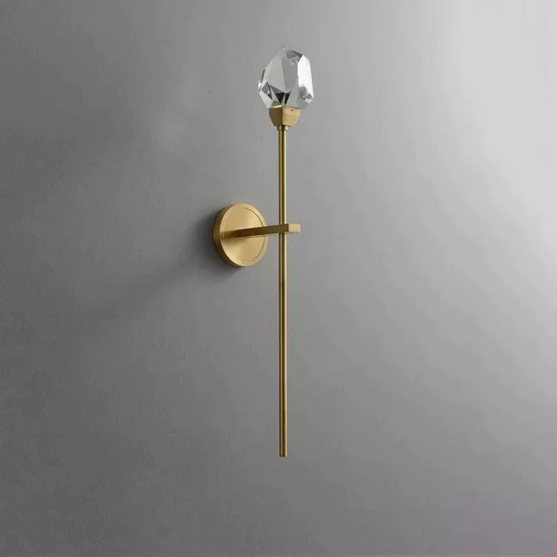 Irene Faceted Crystal Prisms Wall Sconce (Rod)