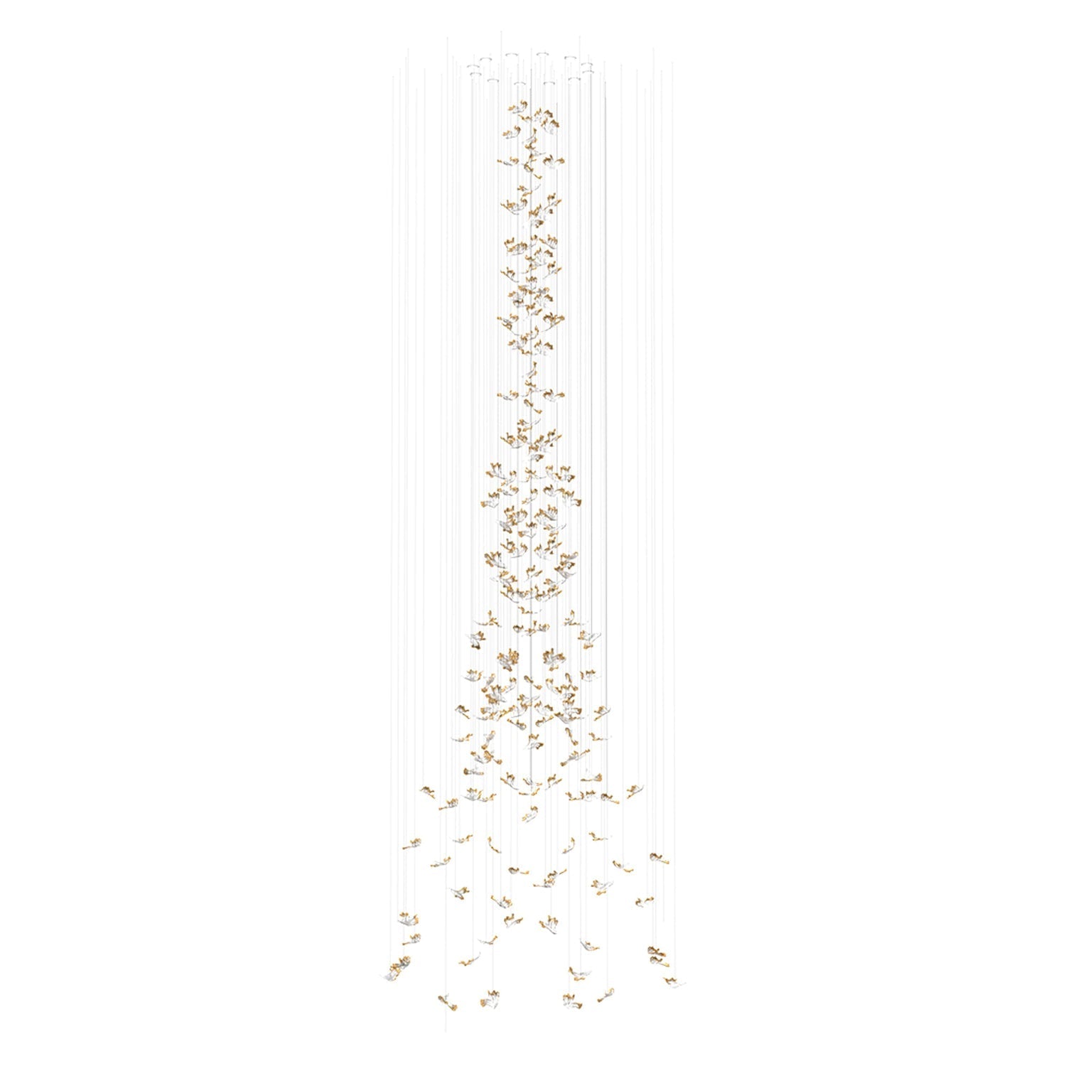 Galaxy Frosted Petals Frozen Chandelier