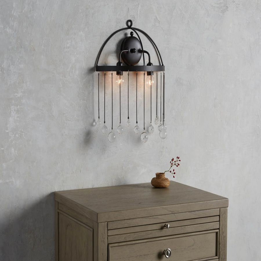 Aubrey Glass Wall Sconce