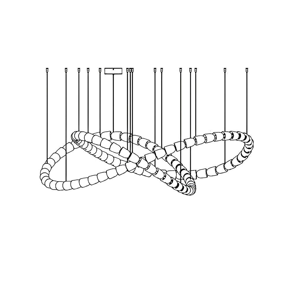 Gabriel Gold Crystal Chandelier