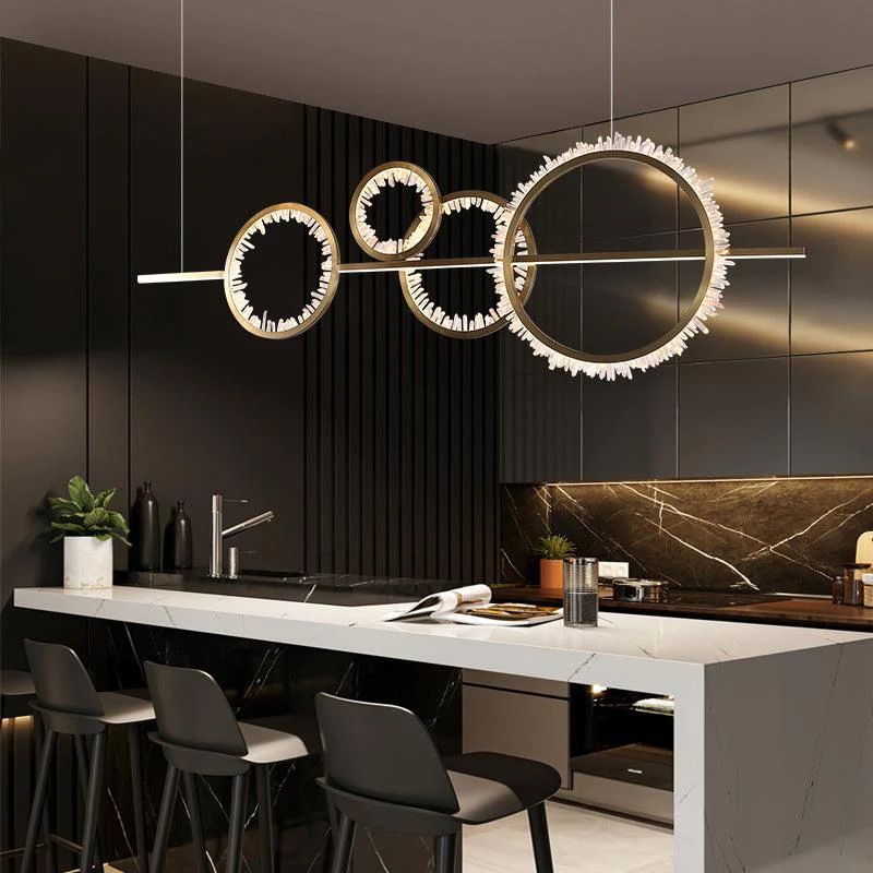 Besy Rock Crystal Gear Chandelier
