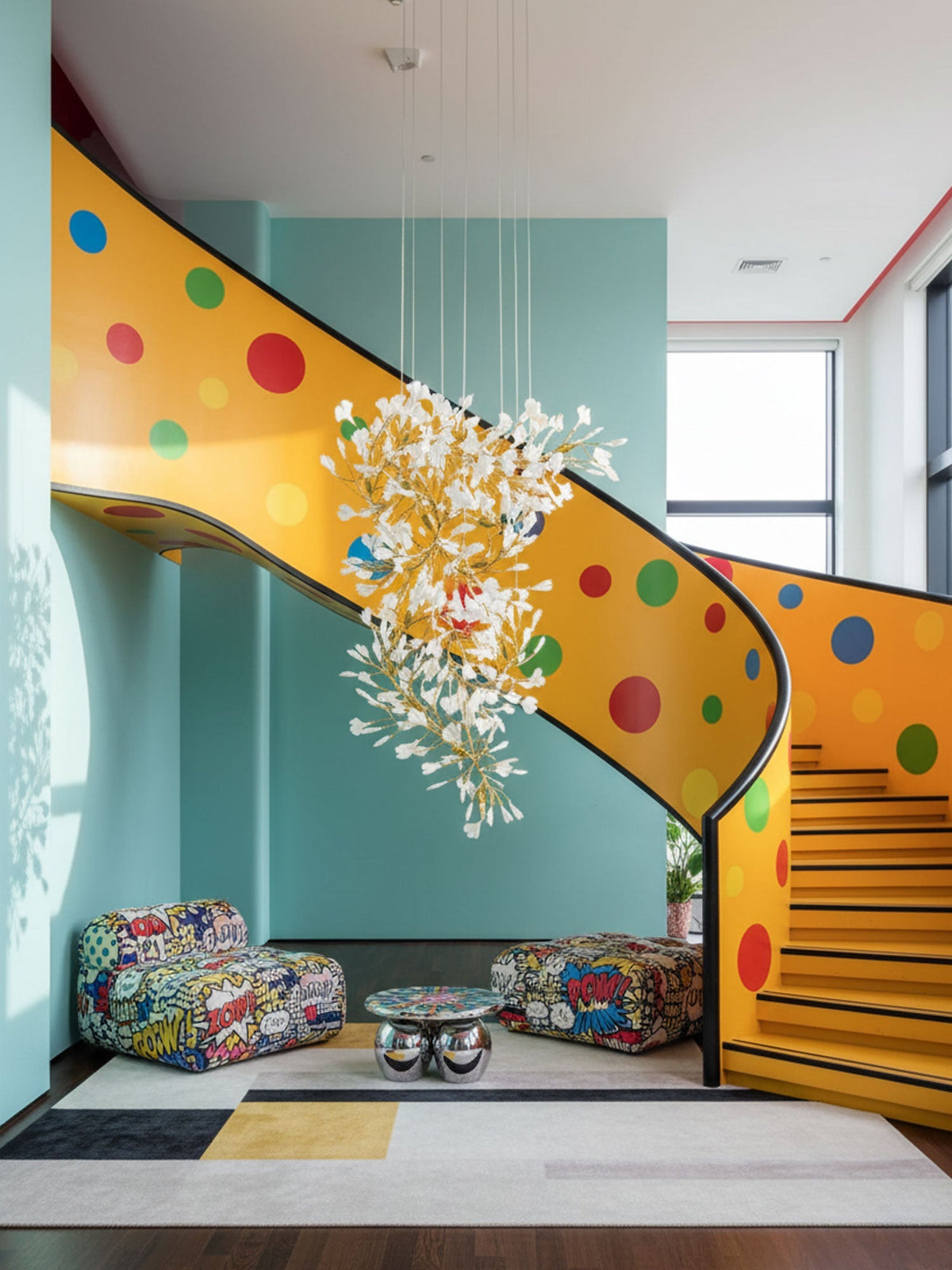 Gingko Ceramic Branch Chandelier F