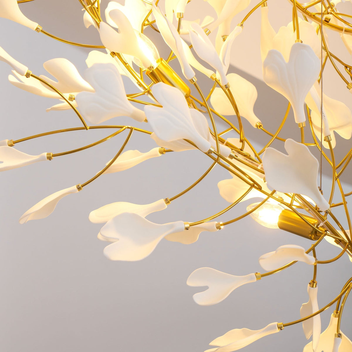Gingko Ceramic Branch Chandelier F