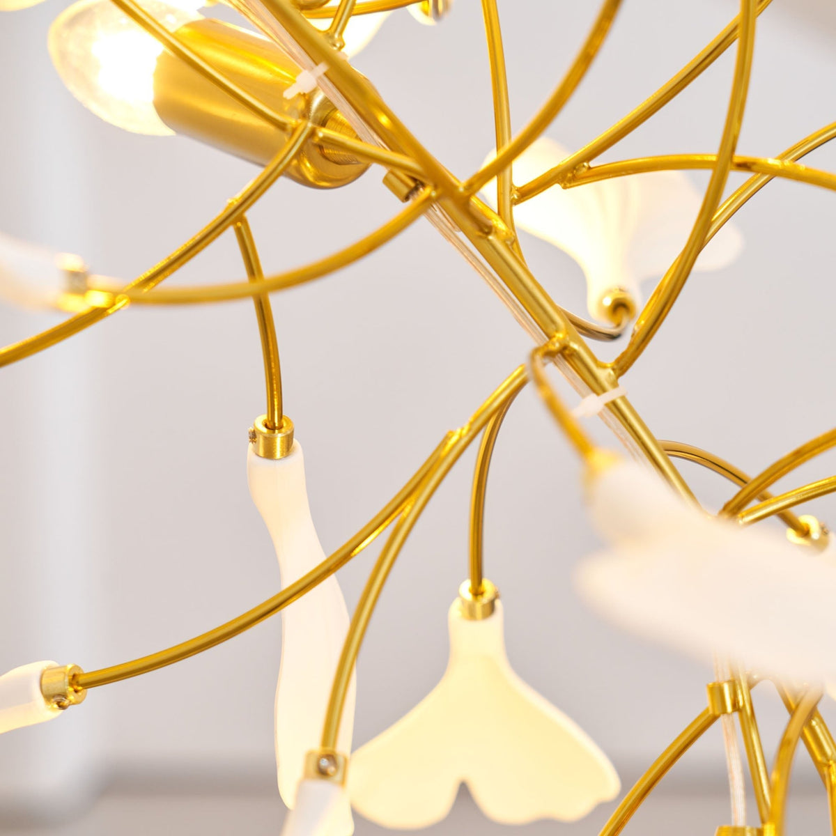 Gingko Ceramic Branch Chandelier F