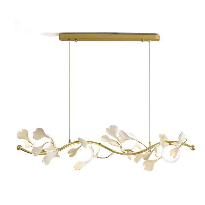 Luster Gaze Ginkgo Bloom Glass Chandelier - Background Shot