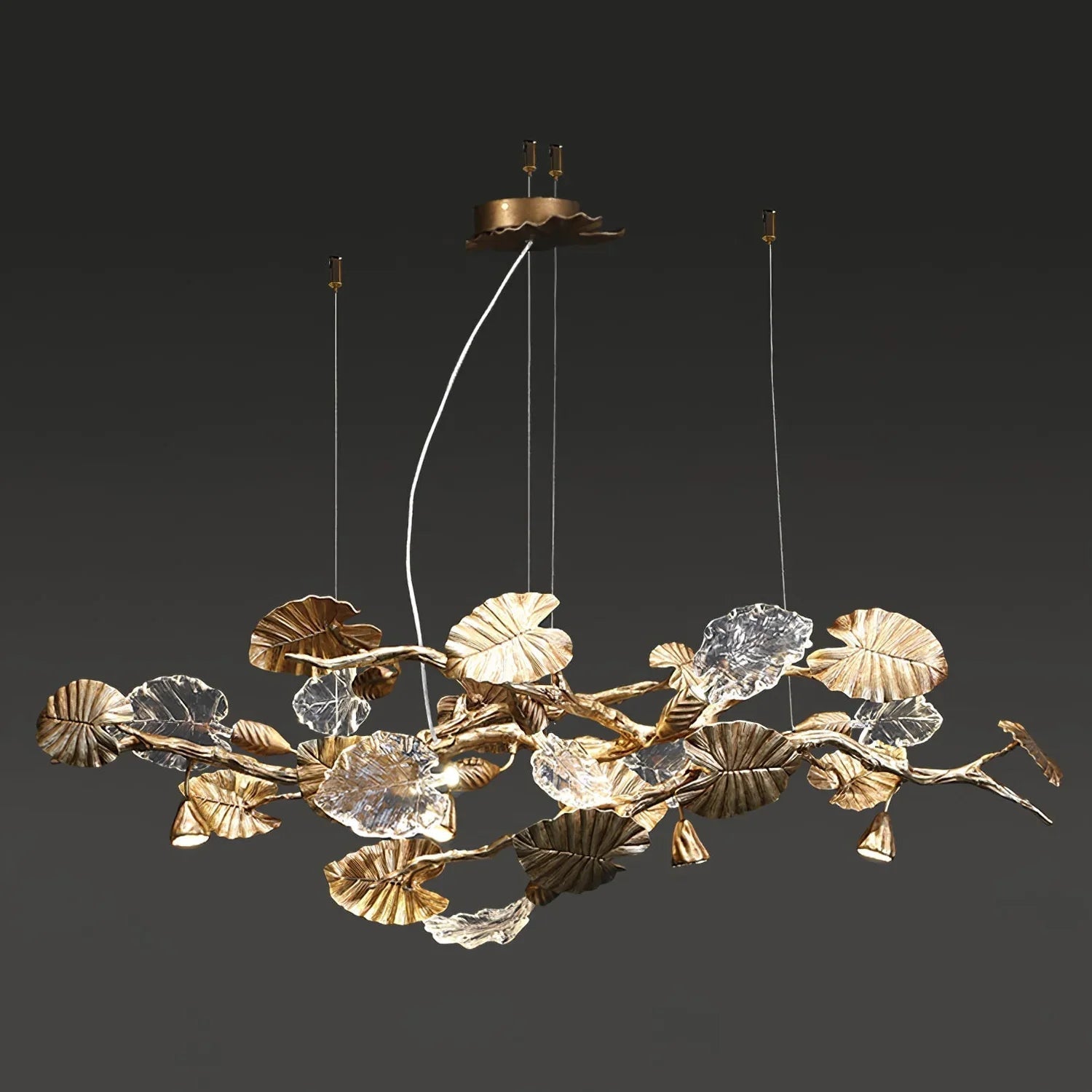 Branch Gold Leaf Chandelier