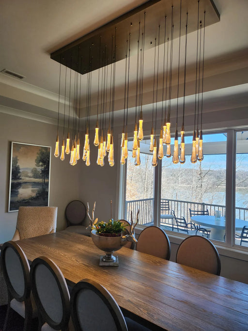 Soltaire Raindrop Linear Chandelier