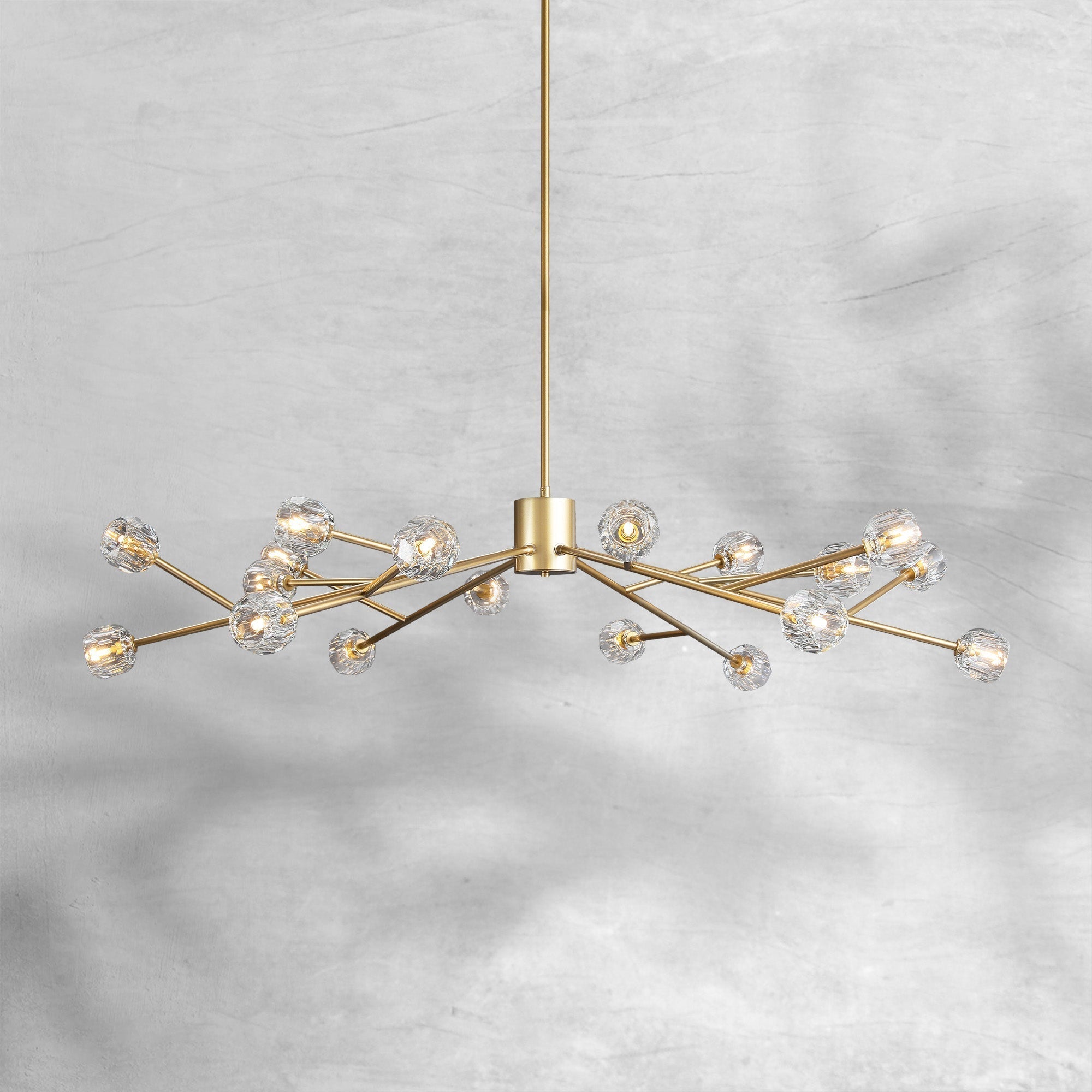 Bille De Crystal Round Chandelier 60"