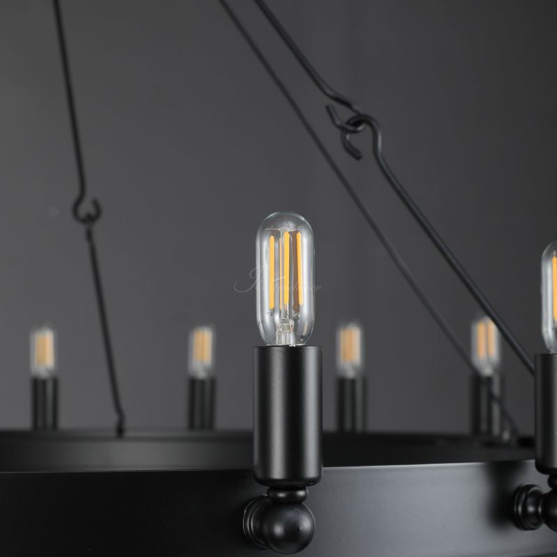 Celestine Vintage Filament Round Chandelier