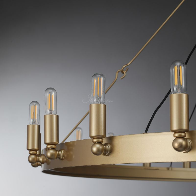Celestine Vintage Filament Round Chandelier