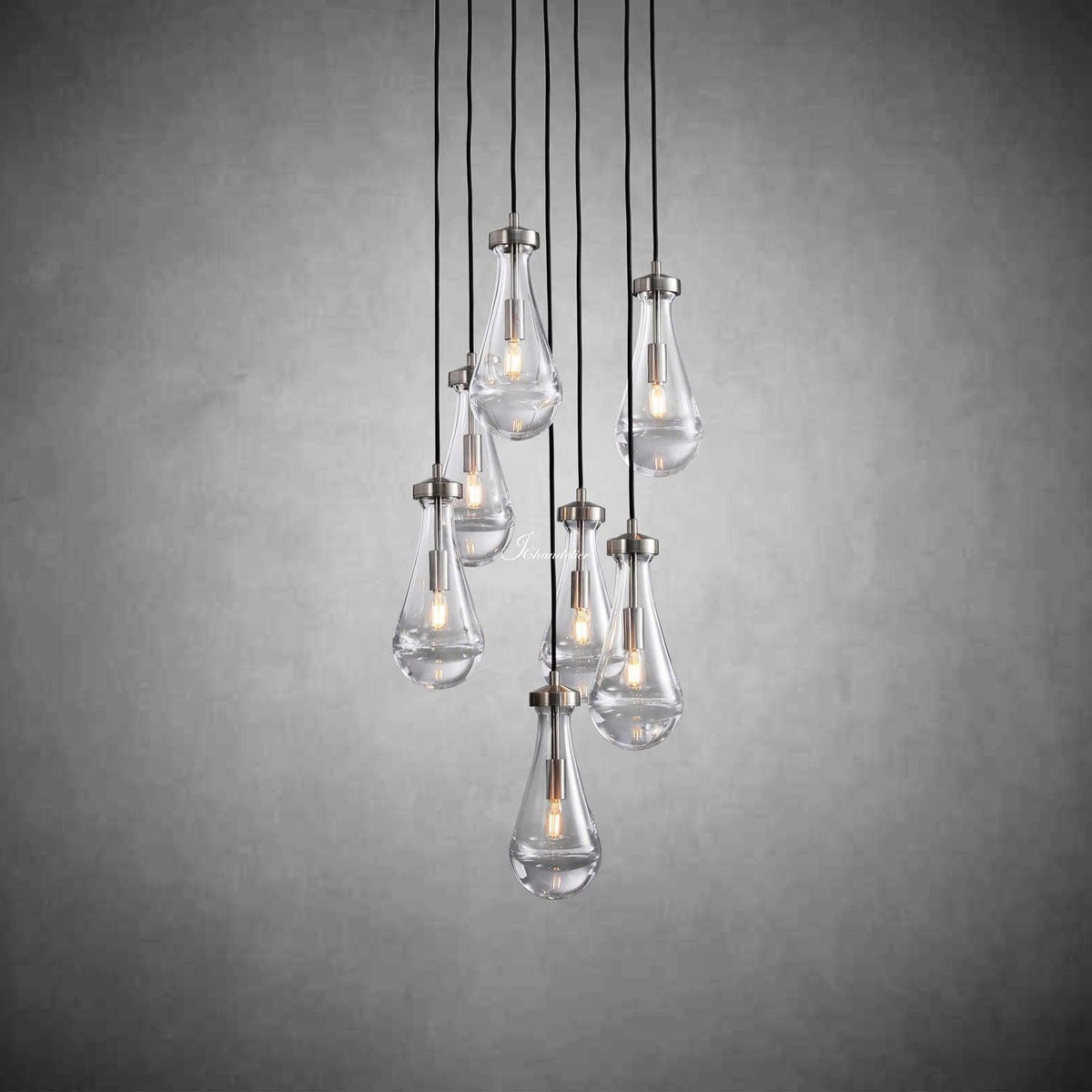 Soltaire Raindrops Round Chandelier