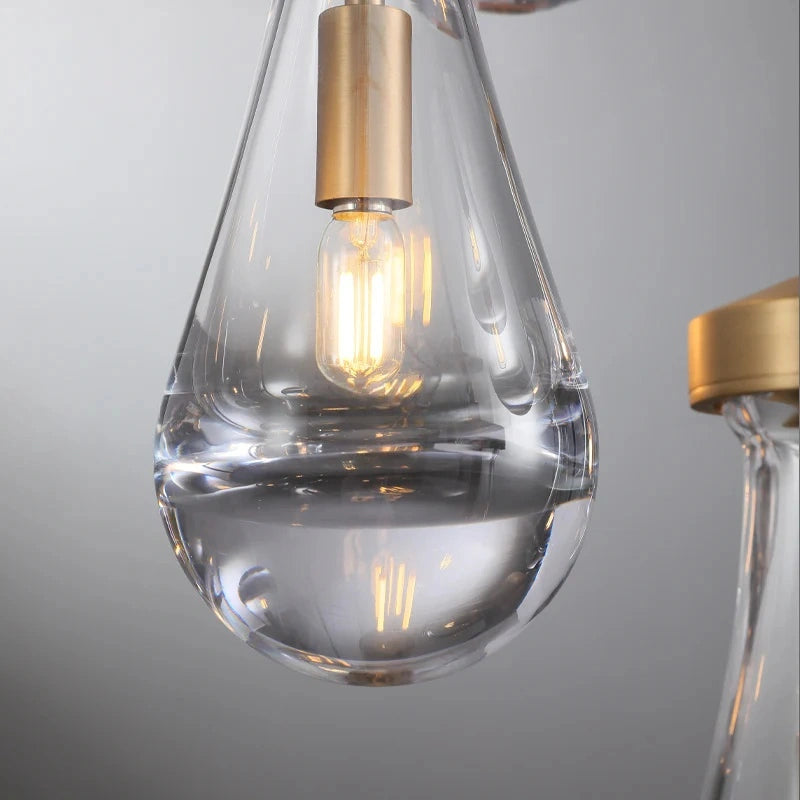 Raindrop Round Modern Chandelier Light