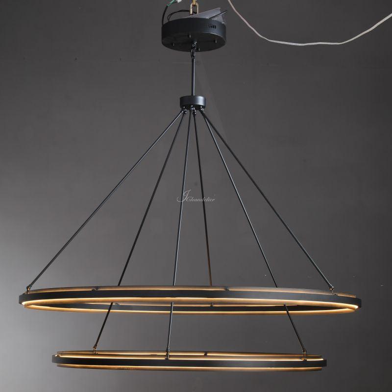 Peron Two-Tier Round Chandelier 60"