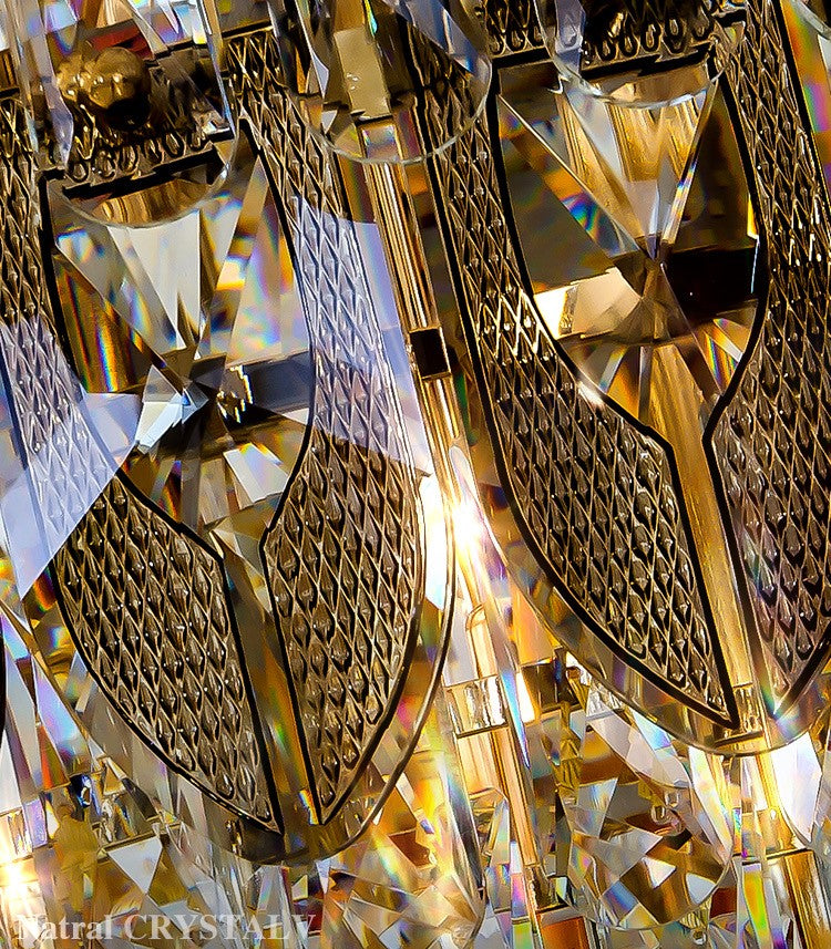 Luster Gaze Grand Empire Tiered Crystal Chandelier - Background Shot