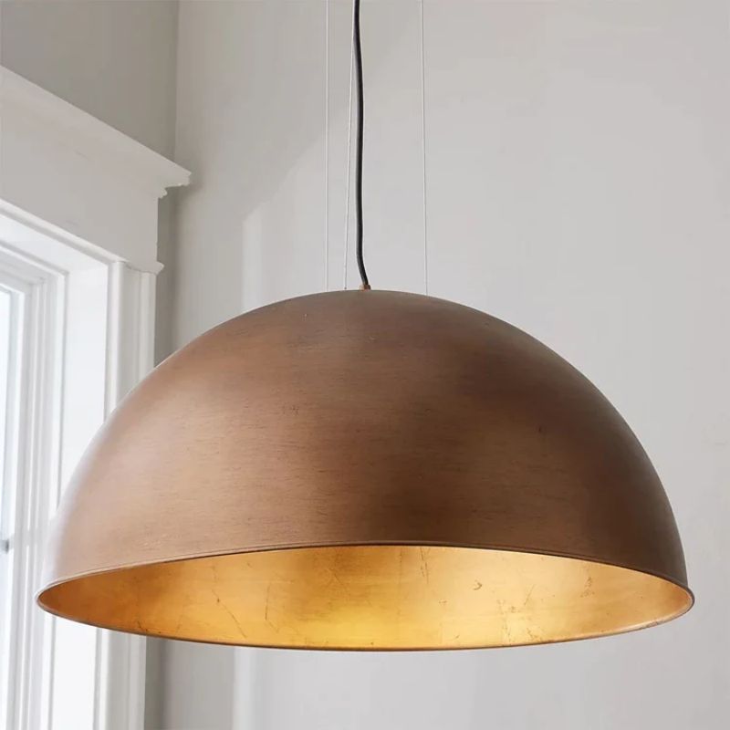 Industrial Dome Shade Island Pendant 30"