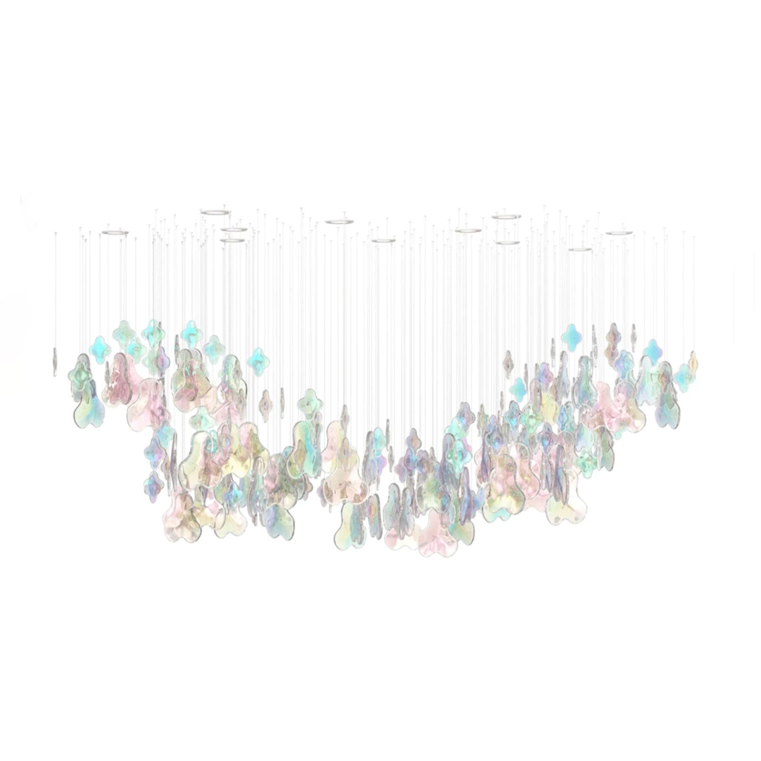 Galaxy Iris Iridescent Blossom Chandelier