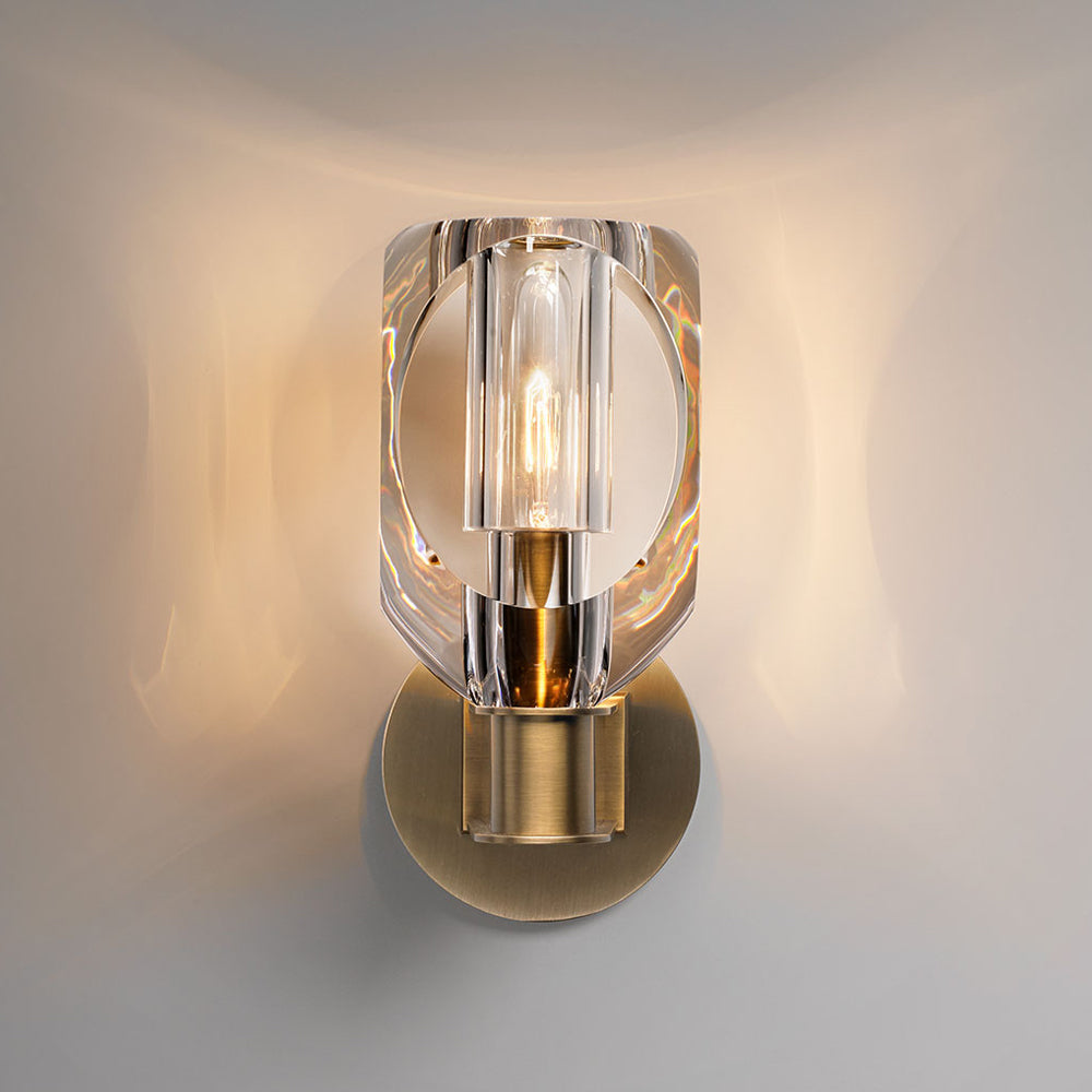 Luster Gaze Canson Modern Crystal Bedroom Wall Sconces - Background Shot