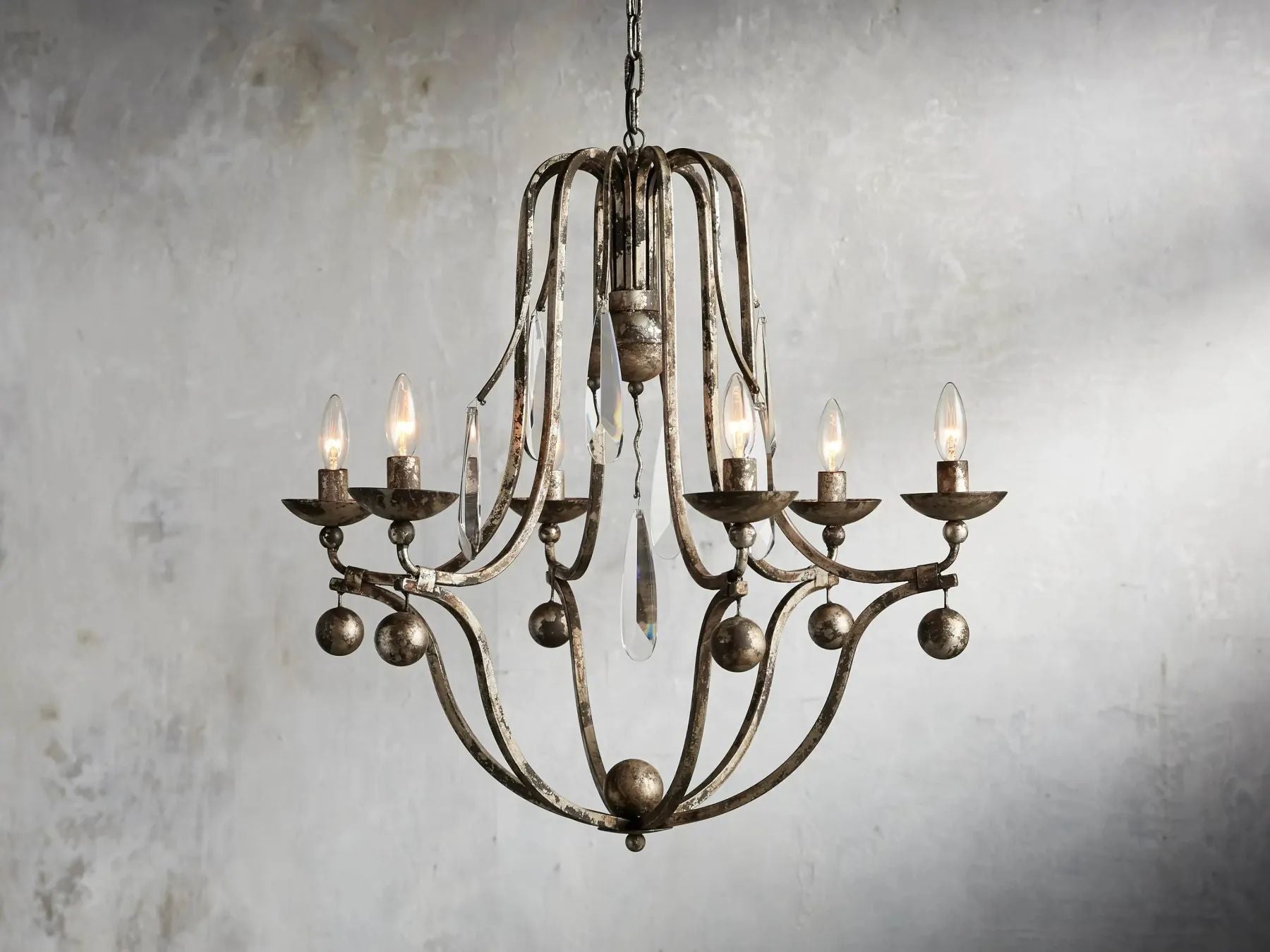 Kalie Crystal 6 Lights Pendant Chandelier