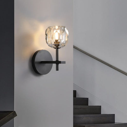 Boule Do Crystal Glass Short Wall Sconce