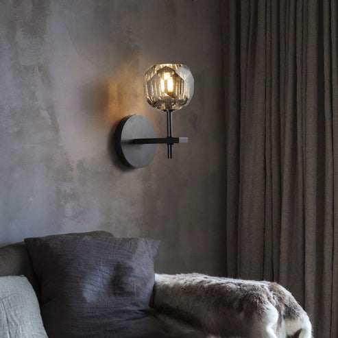 Boule Do Crystal Glass Short Wall Sconce