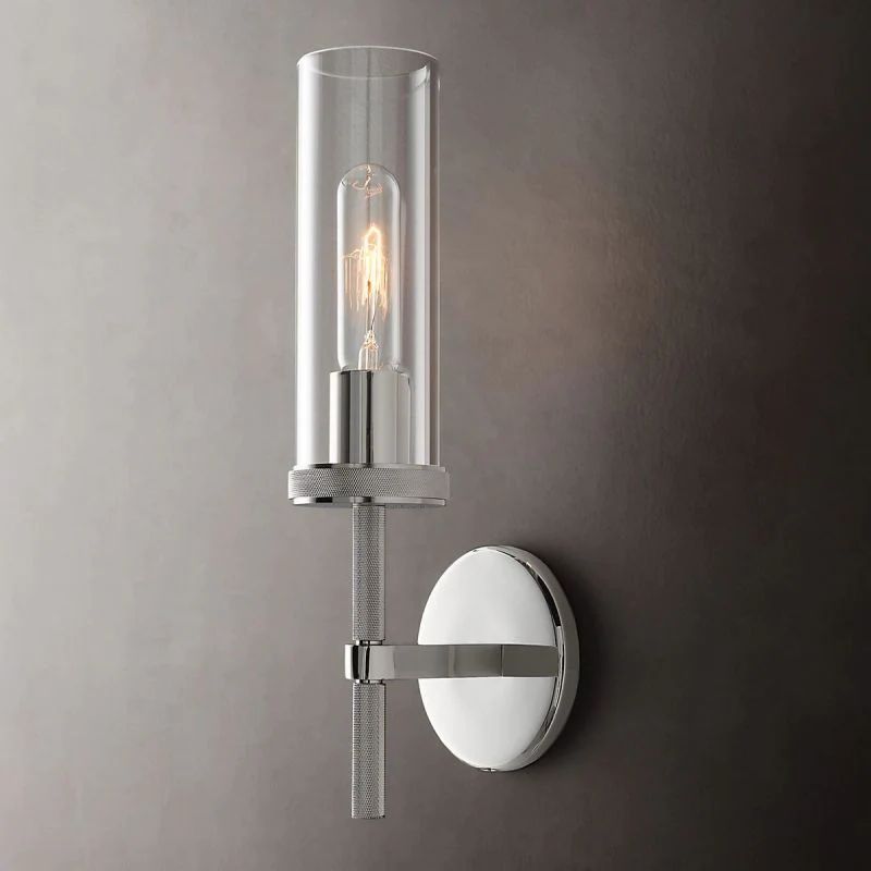 Lambet Round Short Bathroom Wall Sconce