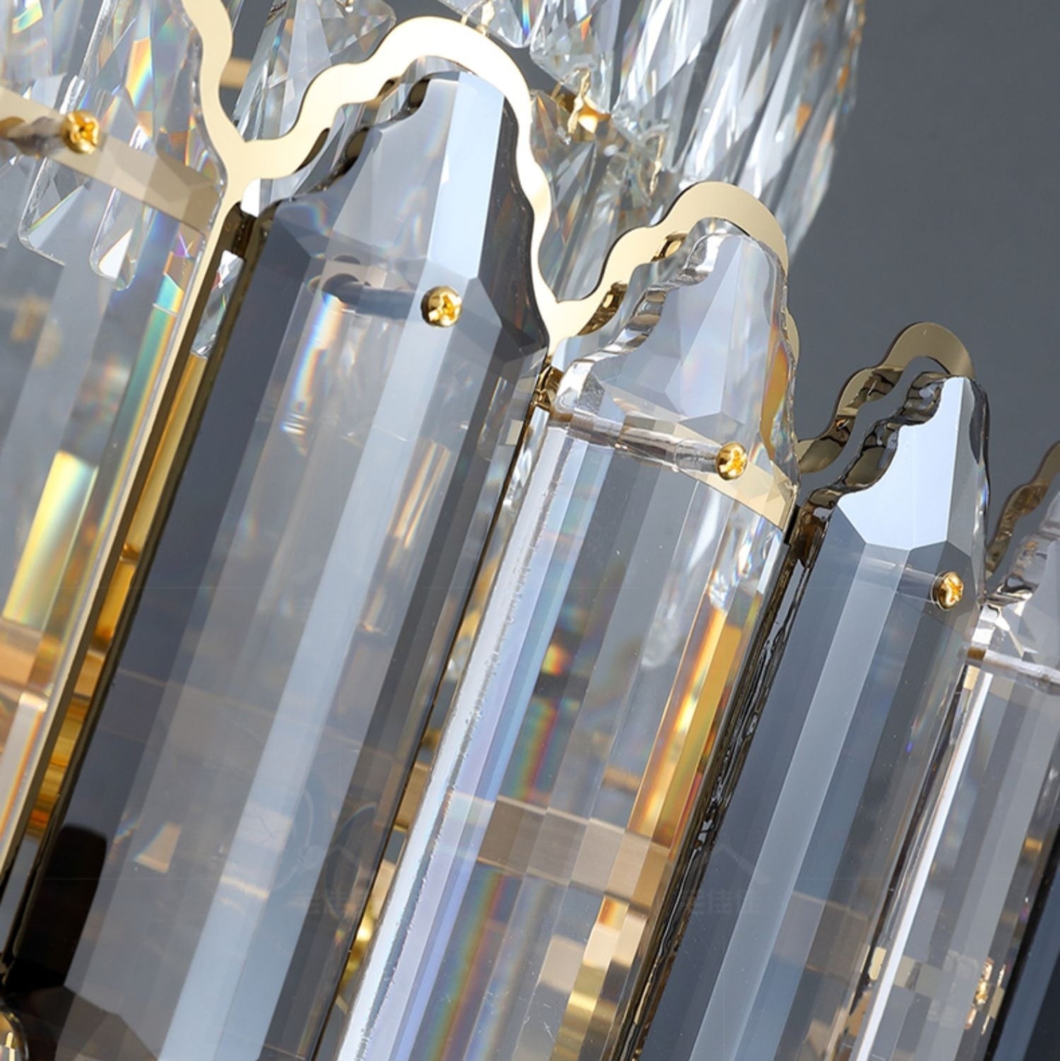 Luster Gaze Grand Radiance Round K9 Crystal Chandelier - Background Shot