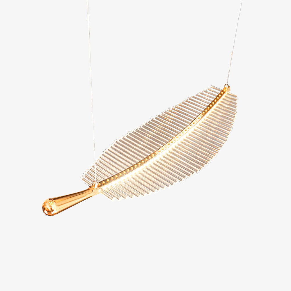 Leaf Crystal Spiral LED Chandelier