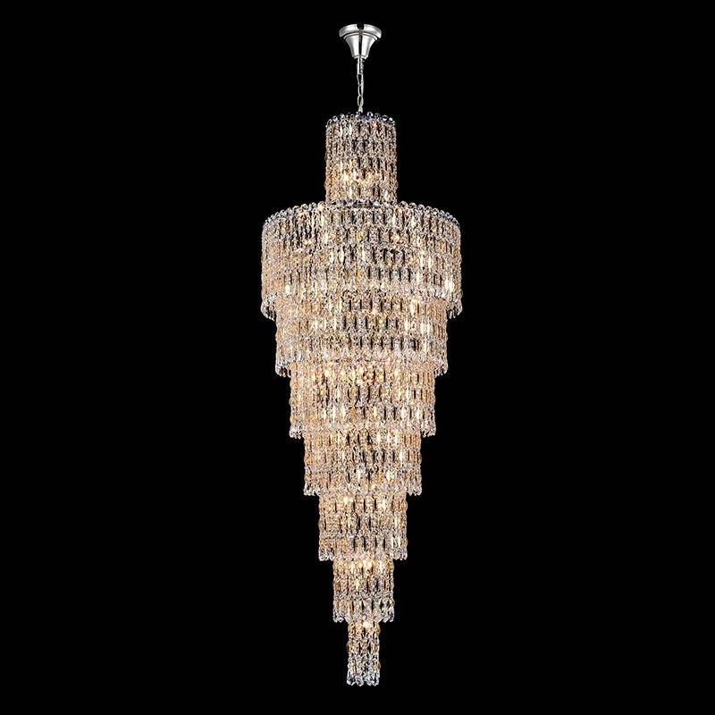Luster Gaze Grand Radiance K9 Crystal Chandelier - Background Shot