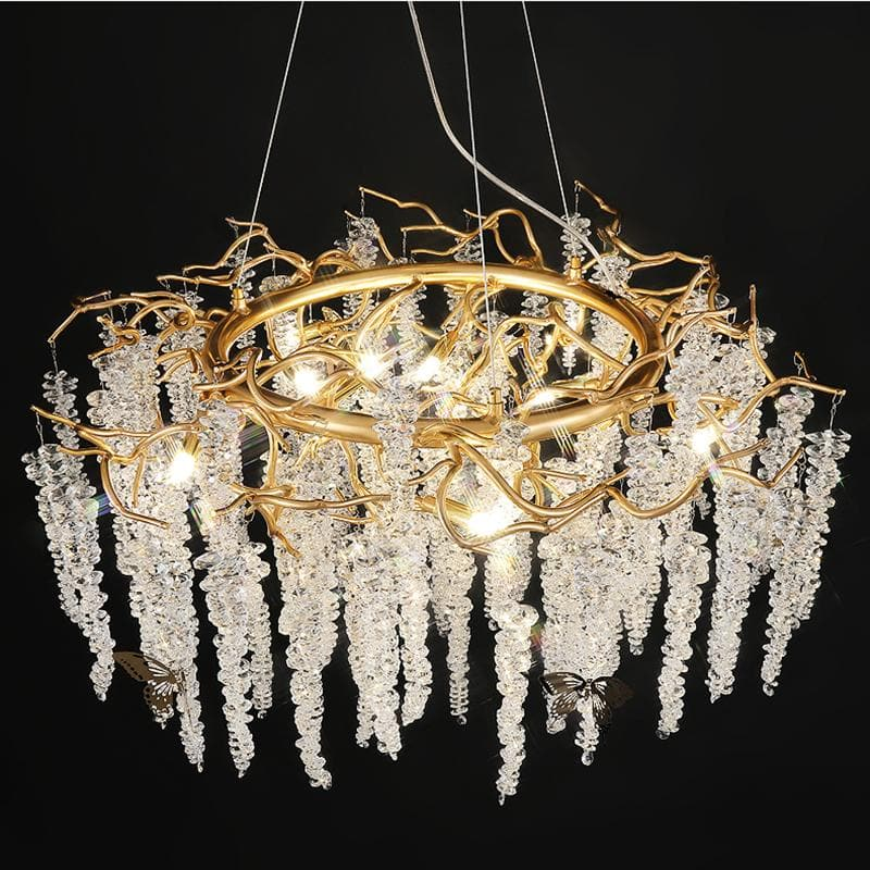 Luster Gaze Starlight Bloom Crystal Branch Chandelier - Background Shot