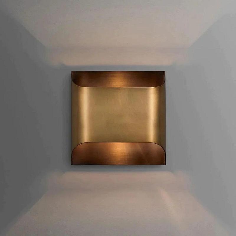 Luster Gaze Industrial Brass Wall Sconce - Background Shot