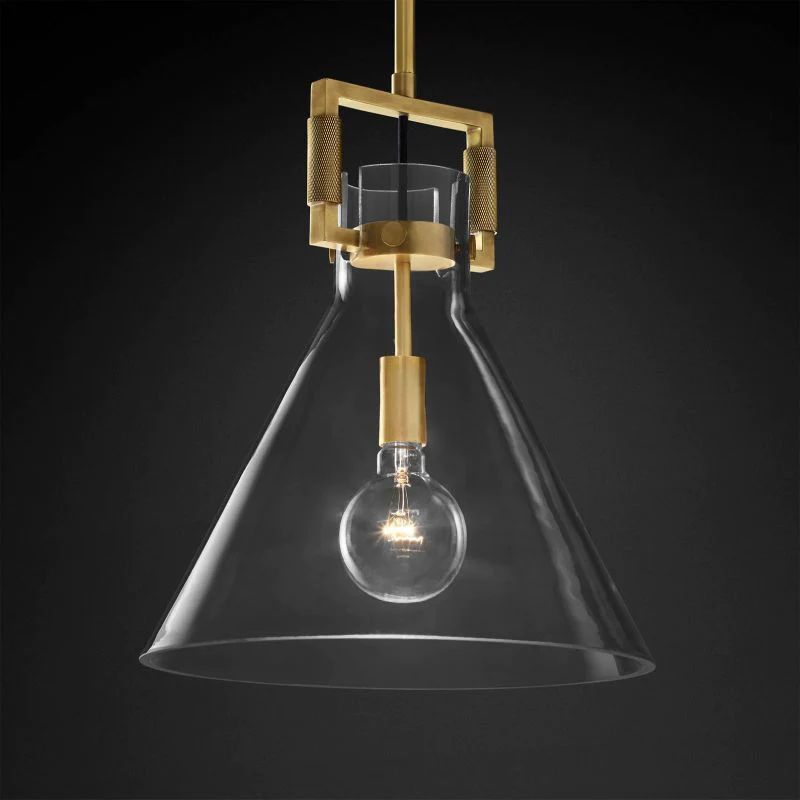 Mechanic Glass Funnel Island Pendant