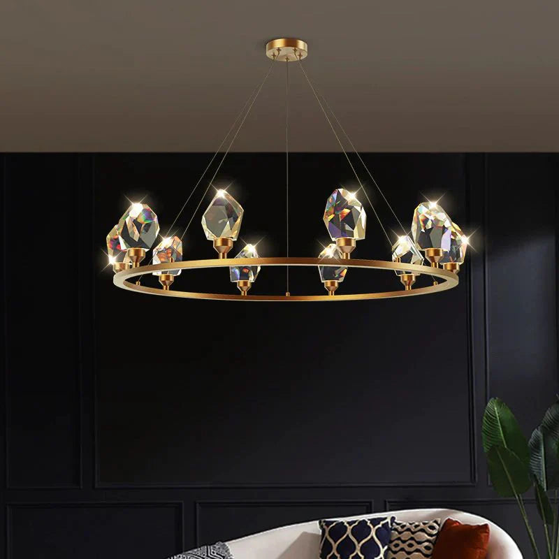 Irene Crystal Crown Chandelier