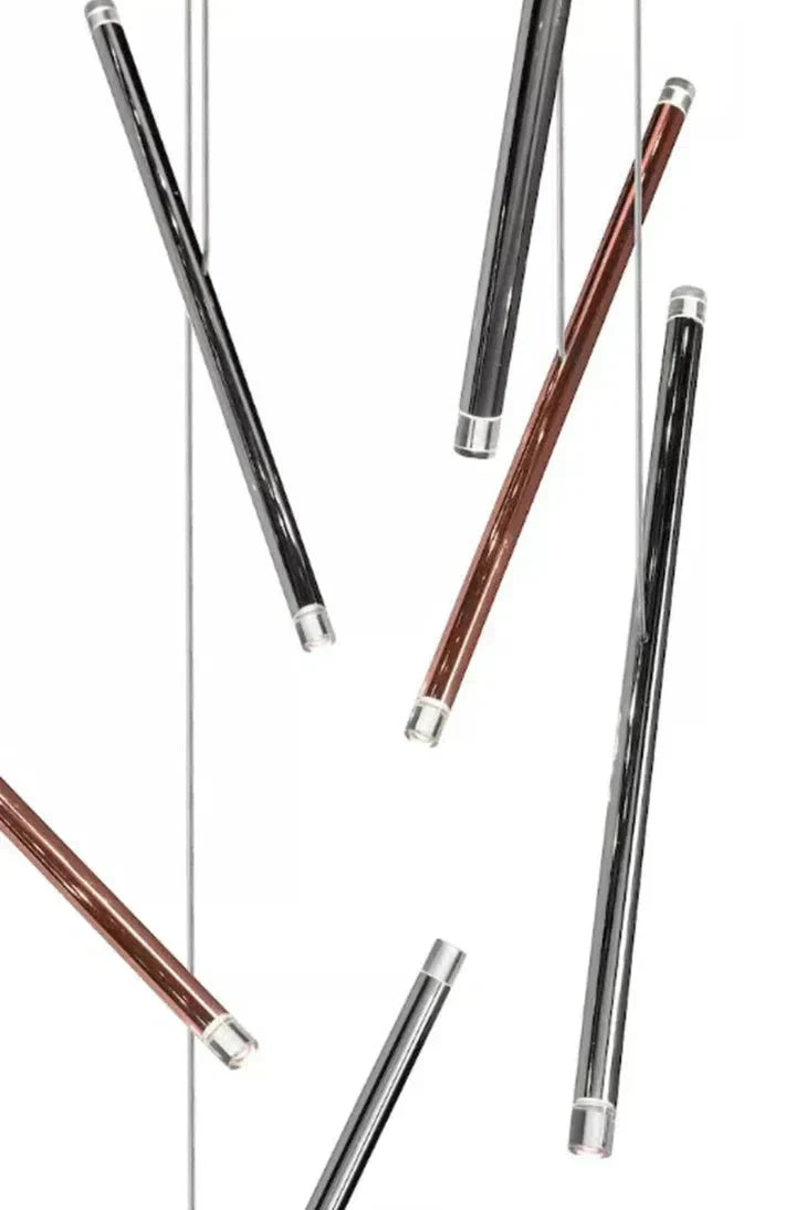 Luster Gaze Linea Sculptural Rods Chandelier - Background Shot