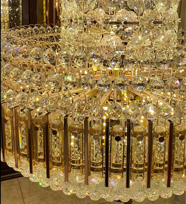 Luster Gaze Grand Radiance Multi-Tier Crystal Chandelier - Background Shot