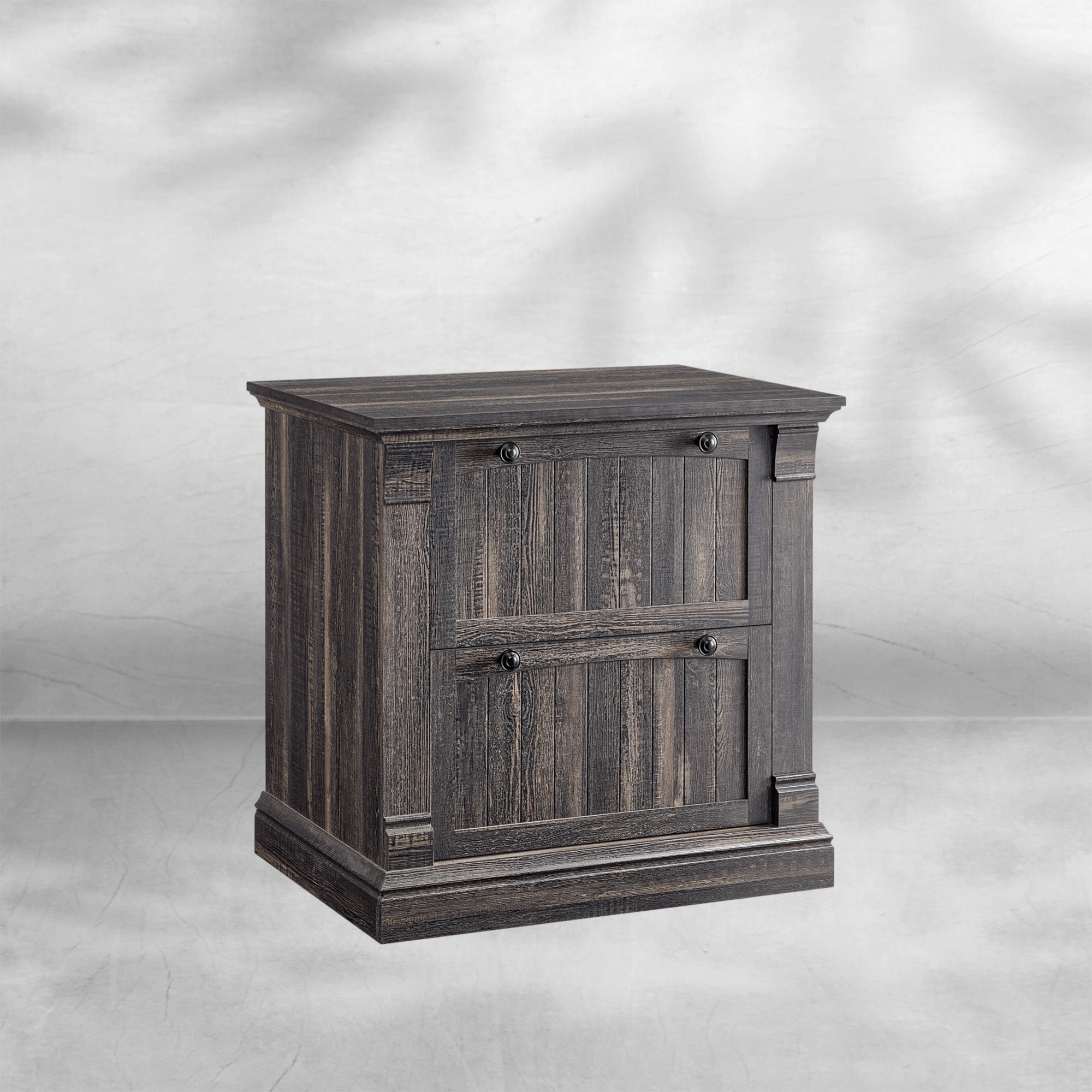 Farmhouse 2-Drawer Lateral Filing Cabinet with Hanging File Folders
