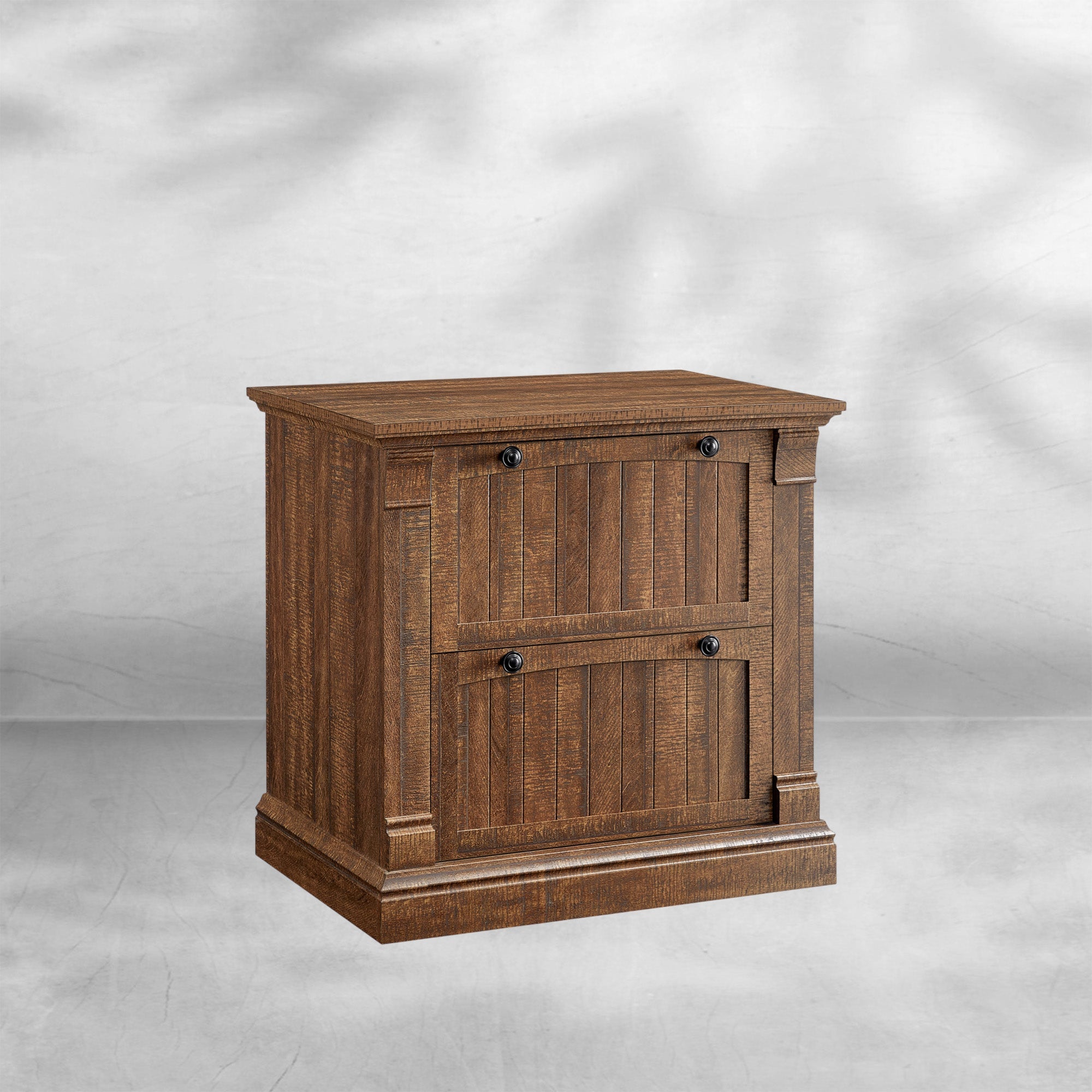 Farmhouse 2-Drawer Lateral Filing Cabinet with Hanging File Folders