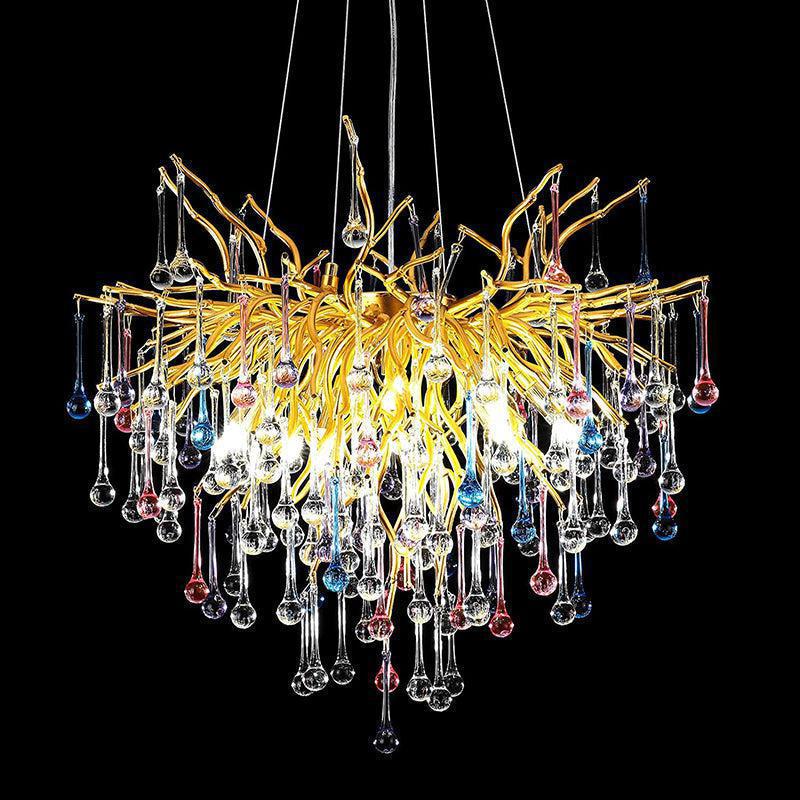 Luster Gaze Gilded Bloom Branch Chandelier - Background Shot