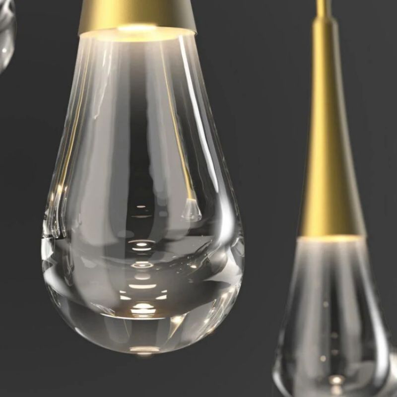 LG Water Drop Glass Linear Chandelier
