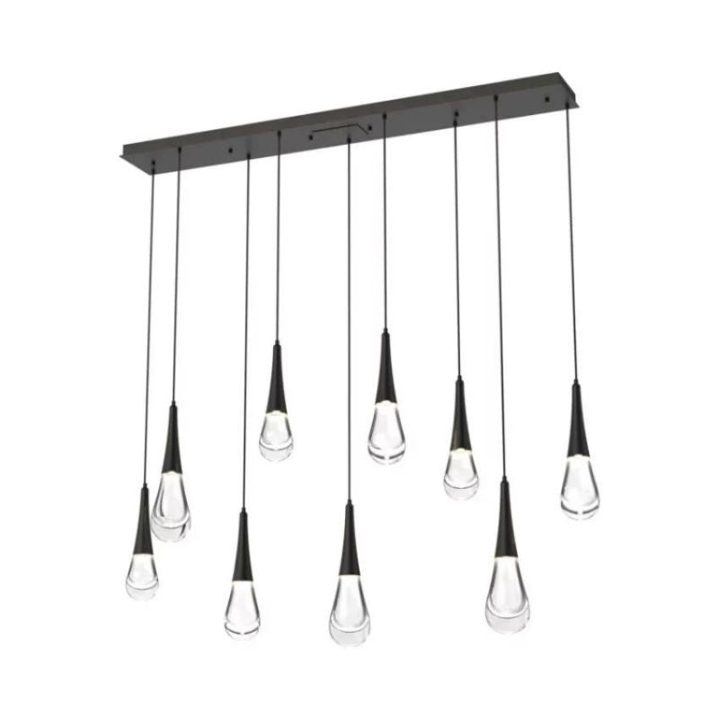 LG Water Drop Glass Linear Chandelier