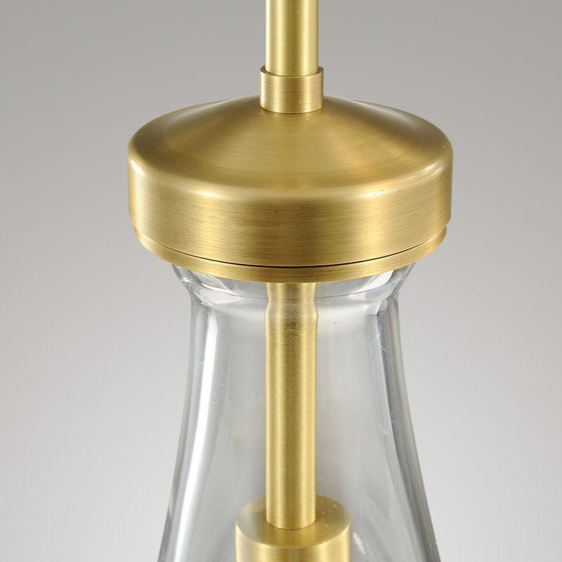 Soltaire Raindrop Round Chandelier 3-Light 8"