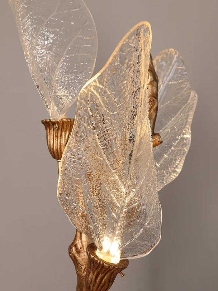 Creative Bionic Resin Leaves Chandelier