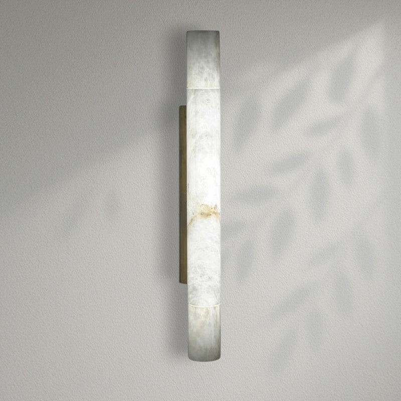 Garron Modern Alabaster Linear Wall Sconce