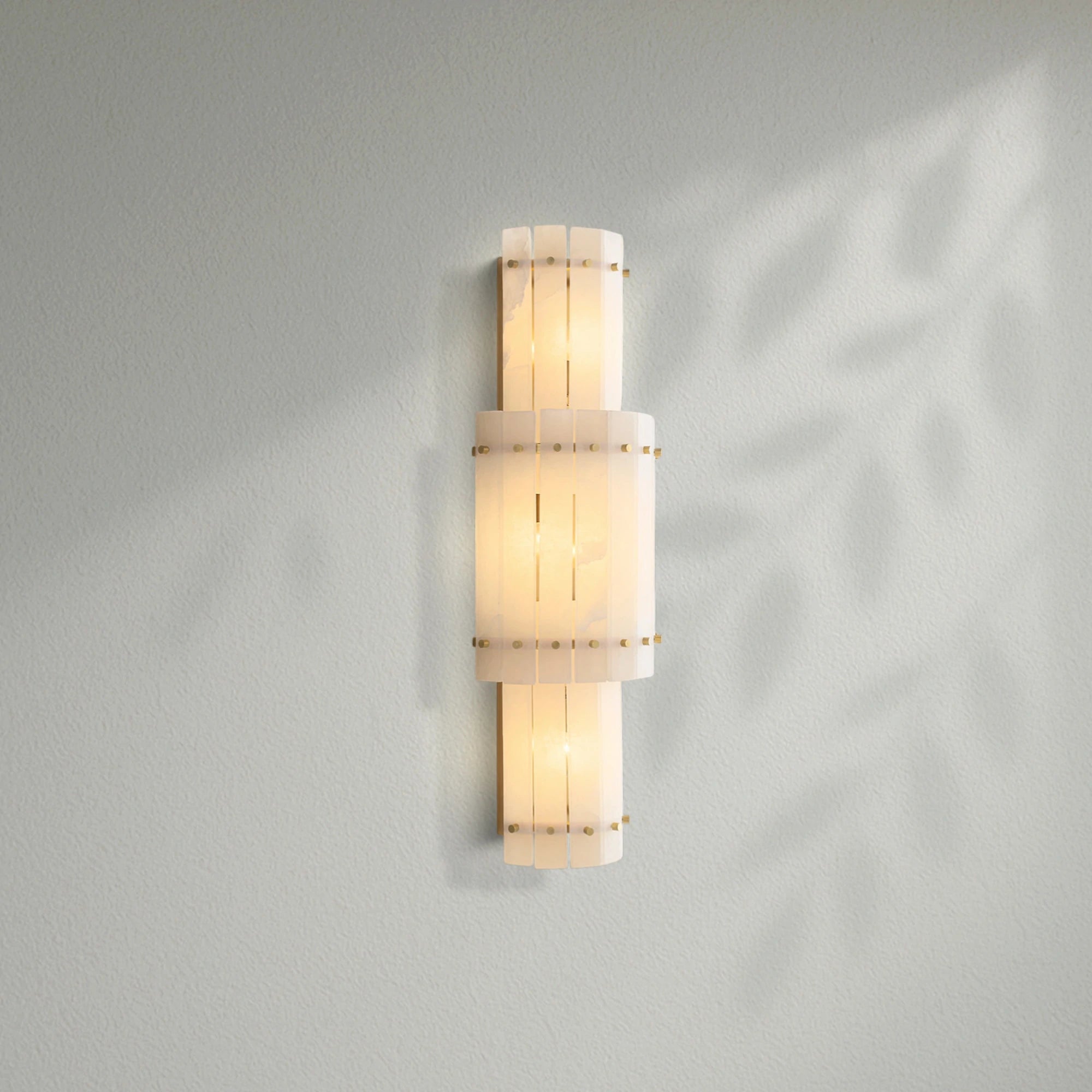 Sun Marco Alabaster Grand Round Sconce