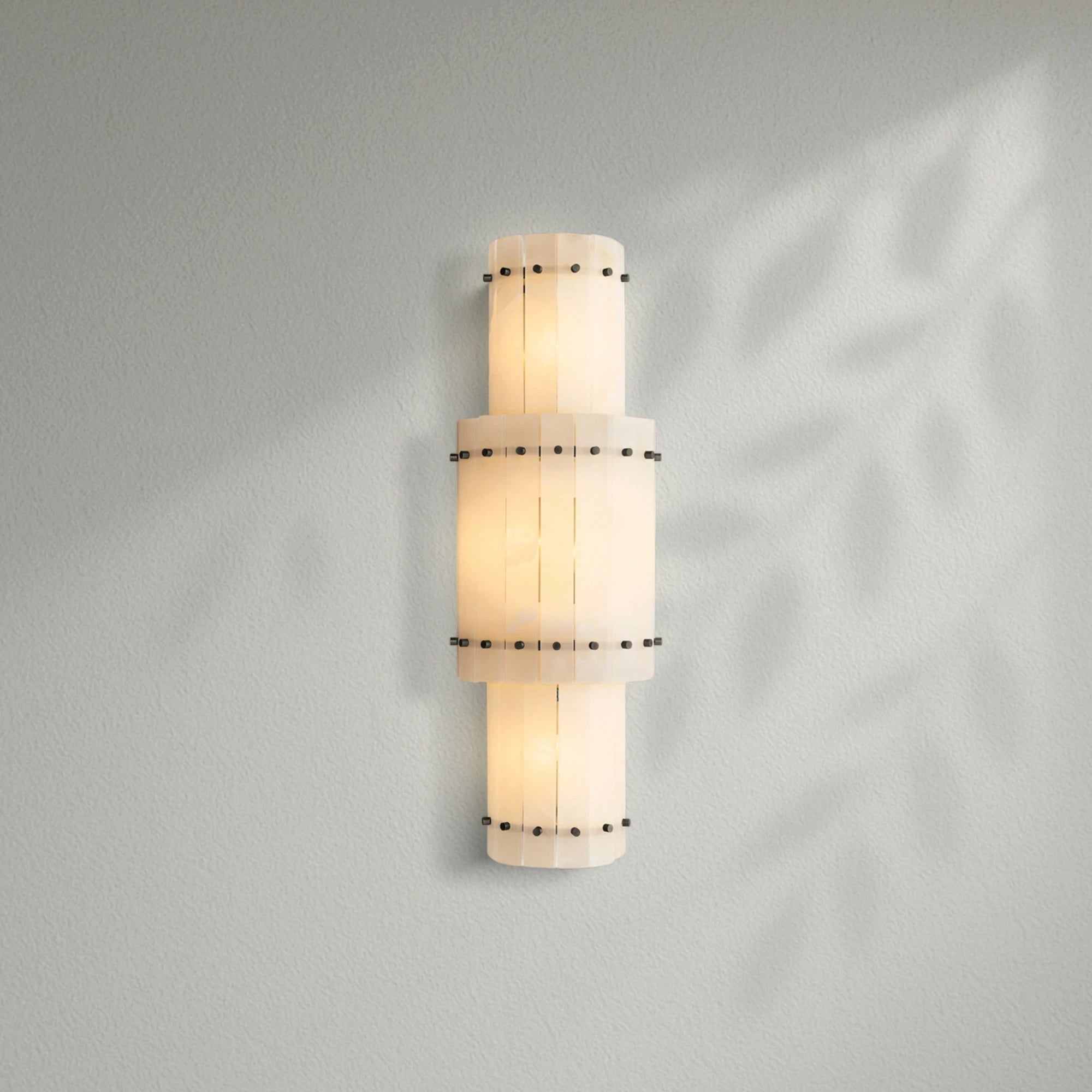 Sun Marco Alabaster Grand Round Sconce